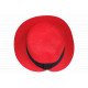 Chapeau paille femme rouge large bord asymétrique capeline été protection soleil CHAPEAUX Nyls Création