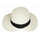 Chapeau Paille Femme Beige Large Bord Asymétrique Capeline Eté Protection Soleil CHAPEAUX Nyls Création