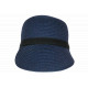 Visière Paille Femme Bleu Marine Casquette été Protection Soleil CHAPEAUX Nyls Création