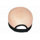 Visière Paille Femme Rose Clair Casquette été Protection Soleil CHAPEAUX Nyls Création