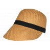 Visière Paille Femme Marron Casquette été Protection Soleil