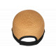 Visière Paille Femme Marron Casquette été Protection Soleil CHAPEAUX Nyls Création
