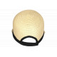 Visière Paille Femme Marron Clair Casquette été Protection Soleil CHAPEAUX Nyls Création