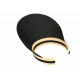 Visiere femme paille noire et beige large bord protection soleil ete plage CASQUETTES Nyls Création