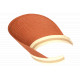 Visiere Femme Paille Orange Rouille et Beige Large Bord Protection Soleil Ete Plage CASQUETTES Nyls Création
