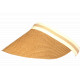 Visiere Femme Paille Marron Camel et Beige Large Bord Protection Soleil Ete Plage CASQUETTES Nyls Création