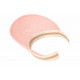 Visiere Femme Paille Rose Pastel et Beige Large Bord Protection Soleil Ete Plage CASQUETTES Nyls Création