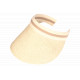 Visiere Femme Paille Beige Naturel Large Bord Protection Soleil Ete Plage CASQUETTES Nyls Création