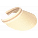 Visiere Femme Paille Beige Naturel Large Bord Protection Soleil Ete Plage CASQUETTES Nyls Création