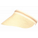 Visiere Femme Paille Beige Naturel Large Bord Protection Soleil Ete Plage CASQUETTES Nyls Création
