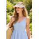 Visiere Femme Paille Beige Naturel Large Bord Protection Soleil Ete Plage CASQUETTES Nyls Création