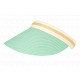 Visiere Femme Turquoise en Paille Large Bord Protection Soleil Ete Plage CASQUETTES Nyls Création