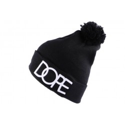 Bonnet à pompon JBB Couture noir Dope avec Revers ANCIENNES COLLECTIONS divers