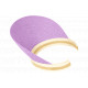 Visiere Femme Violette Lavande en Paille Large Bord Protection Soleil Ete Plage CASQUETTES Nyls Création