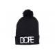 Bonnet à pompon JBB Couture noir Dope avec Revers ANCIENNES COLLECTIONS divers