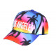 Casquette Enfant Los Angeles Palmier Bleu Rose - Fille Garçon 6-12 ans Réglable Été Plage Casquette Enfant Hip Hop Honour