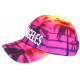 Casquette Enfant Los Angeles Palmier Rose Jaune - Fille Garçon 6-12 ans Réglable Été Plage Casquette Enfant Hip Hop Honour