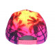 Casquette Enfant Los Angeles Palmier Rose Jaune - Fille Garçon 6-12 ans Réglable Été Plage Casquette Enfant Hip Hop Honour