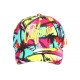 Casquette Enfant California Jaune Fluo Rouge Palmier - Fille Garçon 6-12 ans Réglable Streetwear Été Casquette Enfant Hip Hop...
