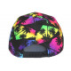 Casquette Enfant California Noir Rose Palmier - Fille Garçon 6-12 ans Réglable Été Streetwear Casquette Enfant Hip Hop Honour