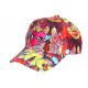 Casquette Enfant Cœur Rose Jaune Streetwear - Fille 6-12 ans Réglable Été Casquette Enfant Hip Hop Honour