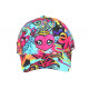 Casquette Enfant Cœur Turquoise Streetwear Graffiti - Fille Garçon 6-12 ans Réglable Casquette Enfant Hip Hop Honour
