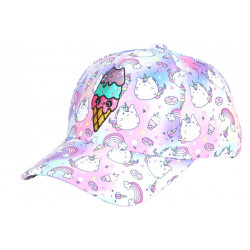Casquette Enfant Licorne Rose Pastel - Fille 6-12 ans Réglable Été Fantaisie Casquette Enfant Hip Hop Honour