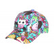 casquette-enfant-cartoon-turquoise-fille-garcon-6-12-ans-reglable-ete-style-fun Casquette Enfant Hip Hop Honour