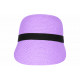 Visière Paille Femme Violette Lavande Casquette été Protection Soleil CHAPEAUX Nyls Création