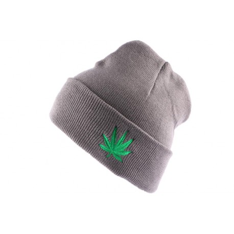 Bonnet à revers Gris Feuille de Cannabis ANCIENNES COLLECTIONS divers