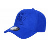Casquette NY Daim Bleu Electrique Cobalt Tendance Visiere Baseball Utchy