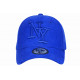 Casquette NY Daim Bleu Electrique Cobalt Tendance Visiere Baseball Utchy CASQUETTES Hip Hop Honour