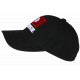 Casquette Tunisie Noire et Rouge Drapeau Tunisien Baseball CASQUETTES Nyls Création