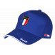 Casquette France Bleu Roi Drapeau Métal – Casquette Supporter Equipe France CASQUETTES PAYS