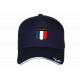 Casquette France Bleu Marine Drapeau Métal – Casquette Supporter Equipe France CASQUETTES PAYS