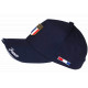 Casquette France Bleu Marine Drapeau Métal – Casquette Supporter Equipe France CASQUETTES PAYS
