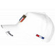 Casquette France Blanche Drapeau Métal – Casquette Supporter Equipe France CASQUETTES PAYS