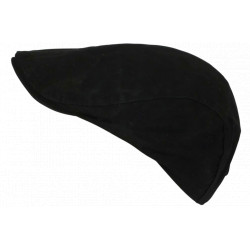 Casquette plate noire coton ajustable – Style anglais vintage béret homme femme CASQUETTES Nyls Création