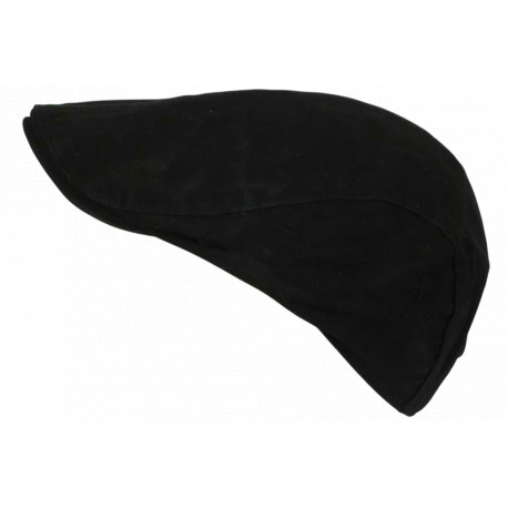 Casquette plate noire coton ajustable – Style anglais vintage béret homme femme CASQUETTES Nyls Création