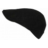 Casquette plate noire coton ajustable – Style anglais vintage béret homme femme