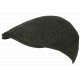 Casquette plate gris foncé coton ajustable – Béret moderne style urbain homme femme CASQUETTES Nyls Création