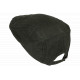 Casquette plate gris foncé coton ajustable – Béret moderne style urbain homme femme CASQUETTES Nyls Création
