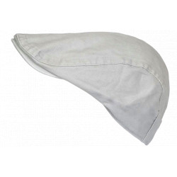 Casquette Plate Gris Clair Coton Ajustable – Béret Eté Style Elegant Homme Femme CASQUETTES Nyls Création