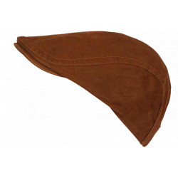 Casquette Plate Marron Coton Ajustable – Béret Camel Eté Look Homme Femme CASQUETTES Nyls Création