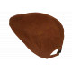 Casquette Plate Marron Coton Ajustable – Béret Camel Eté Look Homme Femme CASQUETTES Nyls Création