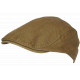 Casquette Plate Marron Coton Ajustable – Béret Camel Eté Look Homme Femme CASQUETTES Nyls Création