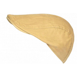 Casquette Plate Marron Sable Coton Ajustable – Béret Beige Eté Look Homme Femme CASQUETTES Nyls Création