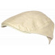 Casquette Plate Beige Coton Ajustable – Béret Ecru Eté Look Homme Femme CASQUETTES Nyls Création