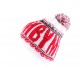 Bonnet YMCMB Blanc et Rouge avec pompon ANCIENNES COLLECTIONS divers