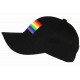 Casquette Arc-en-ciel Noire Homme Femme – Casquette Rainbow Multicolore Ajustable CASQUETTES Nyls Création